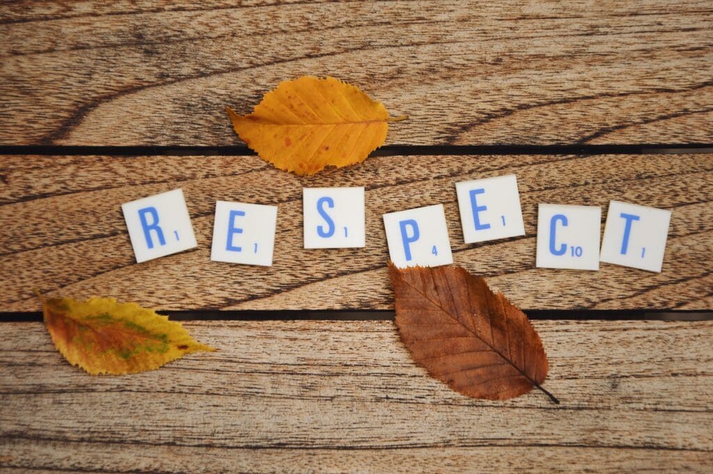 Real Estate Agent Etiquette:  Concept of respec